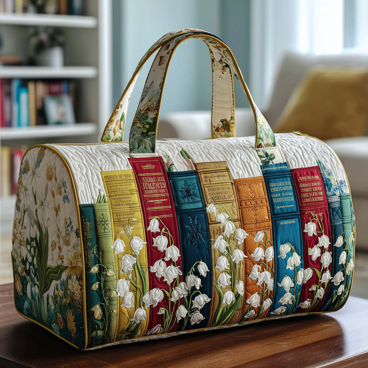 Bookwind Series Short-Distance Handheld Quilted Embroidery Travel Bag Multi-Functional