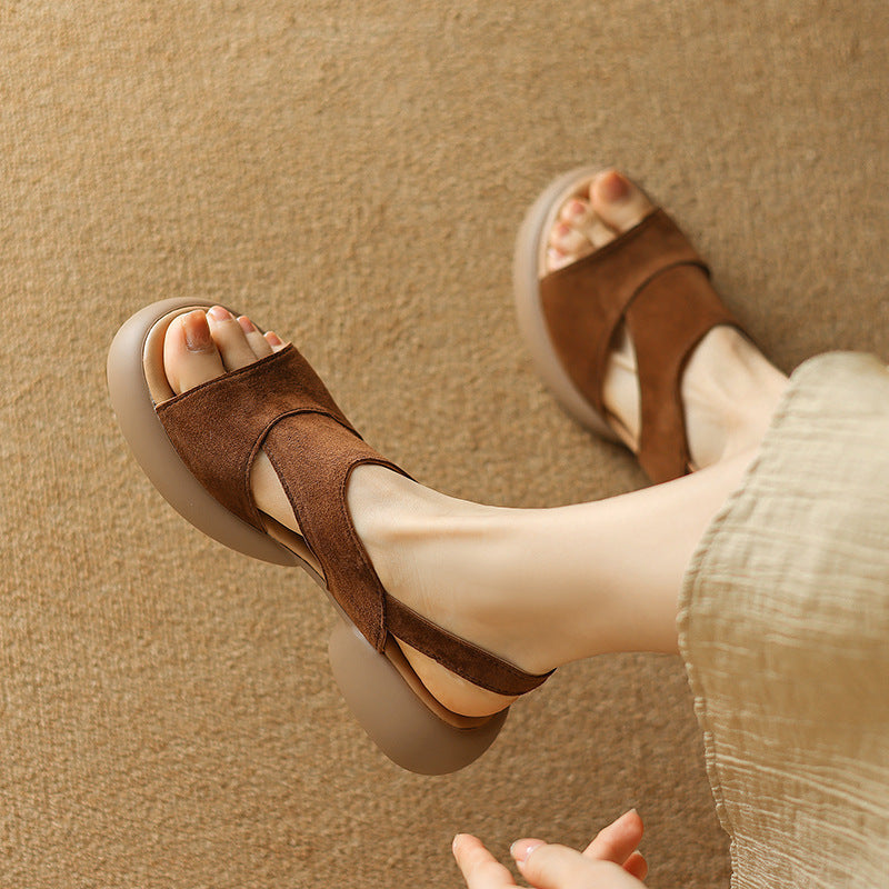 French Casual Fashion Strap Sandals
