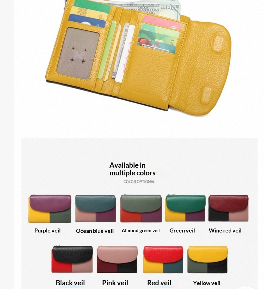 Women's Short Wallet with Soft Slouchy Shape