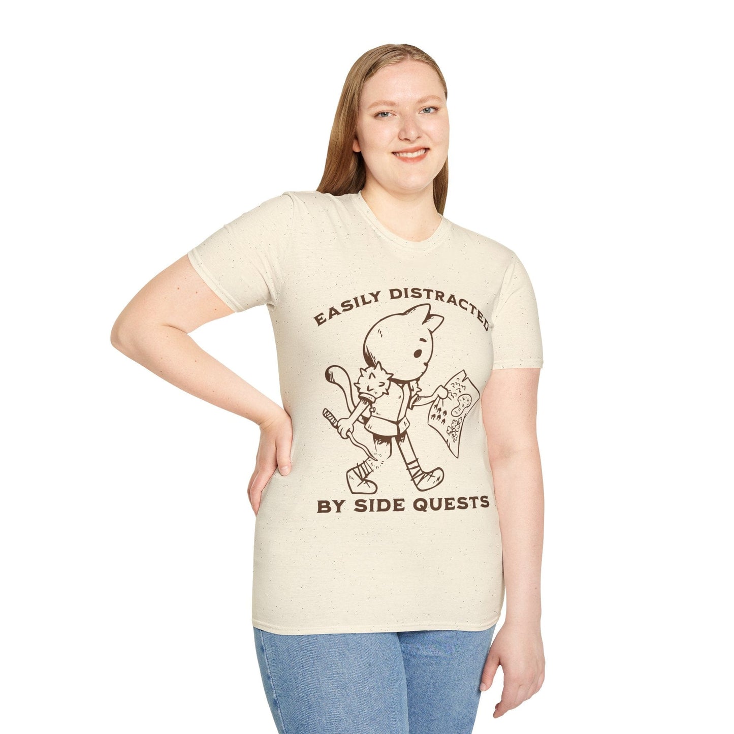 Camiseta "Me distraigo fácilmente con las misiones secundarias"