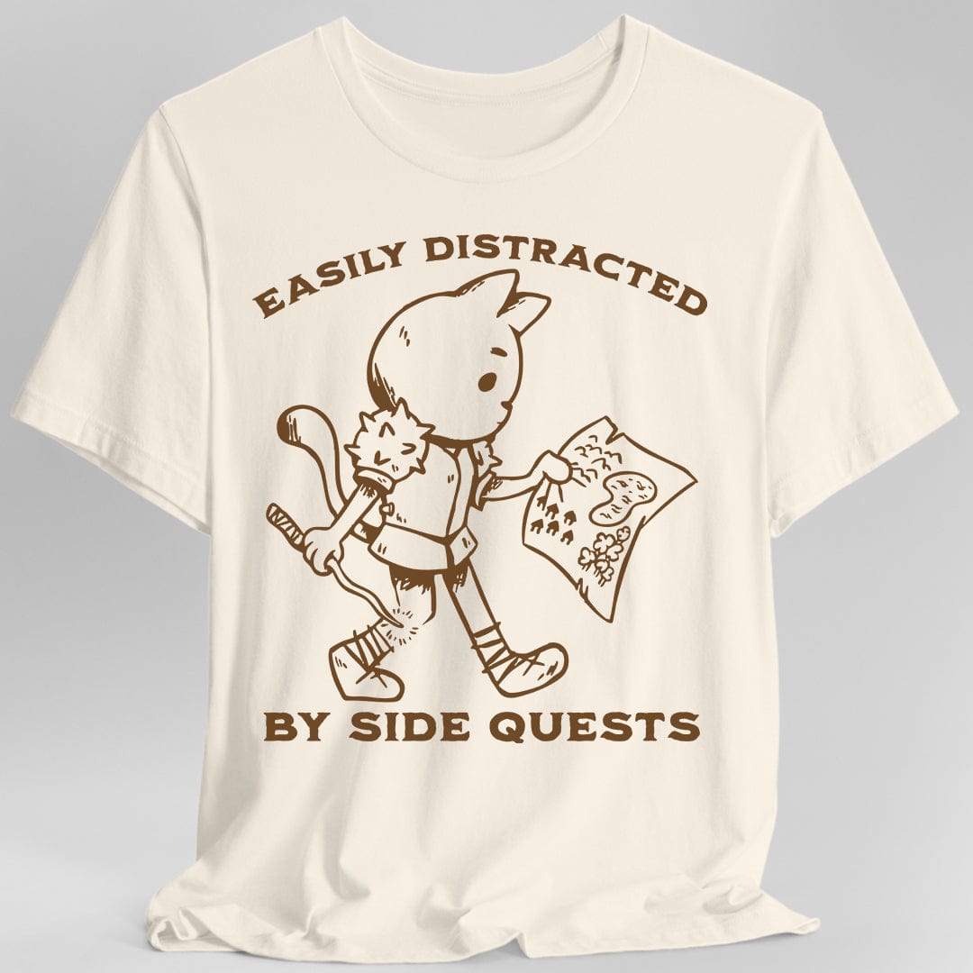 Camiseta "Me distraigo fácilmente con las misiones secundarias"