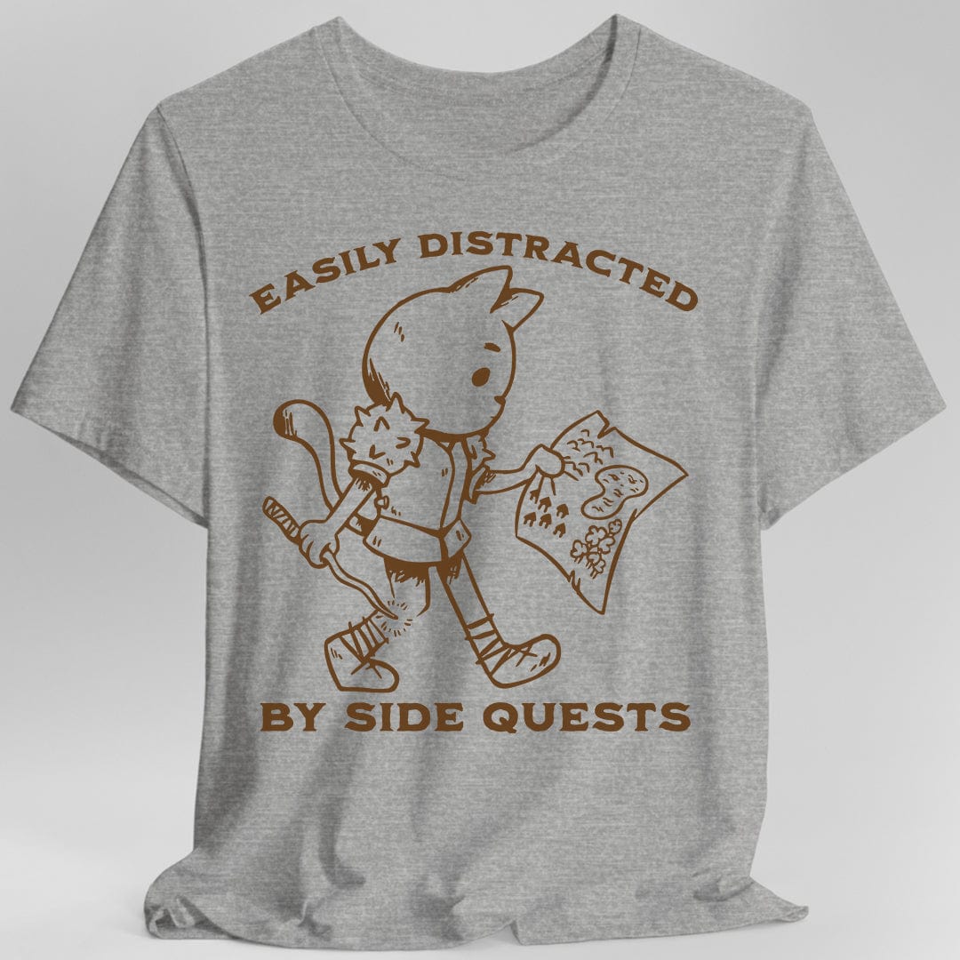 Camiseta "Me distraigo fácilmente con las misiones secundarias"