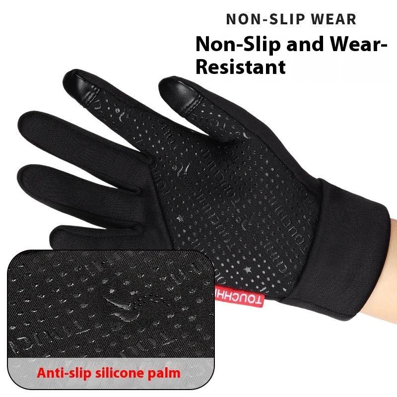 Men's Touch Screen Windproof Warm Usb Heating Gloves