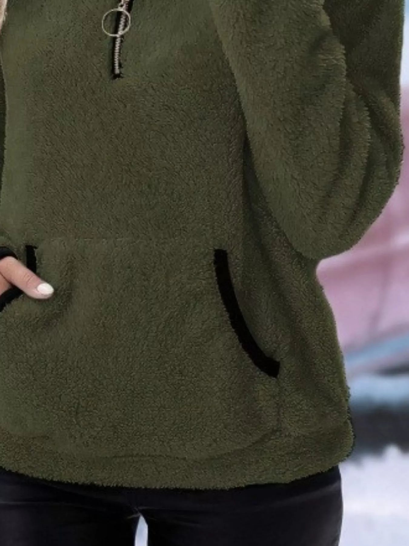 Forro polar PlushZip: Sudadera cómoda de felpa de manga larga