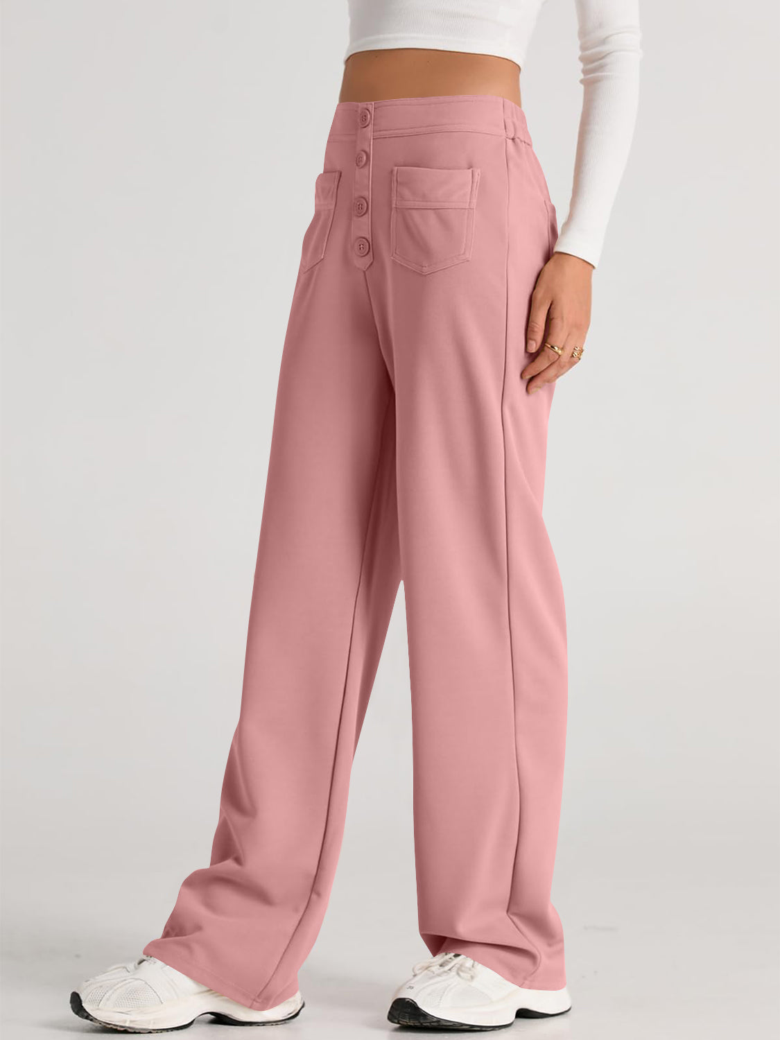 Pantalón ancho de talle alto