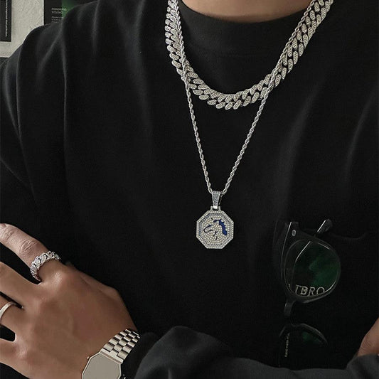 Collar de moda Zodiac para hombre