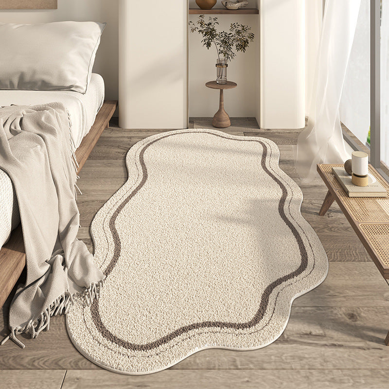 Japanese-style Household Bedroom Irregular-shaped Cashmere-look Modern Minimalist Floor Mat