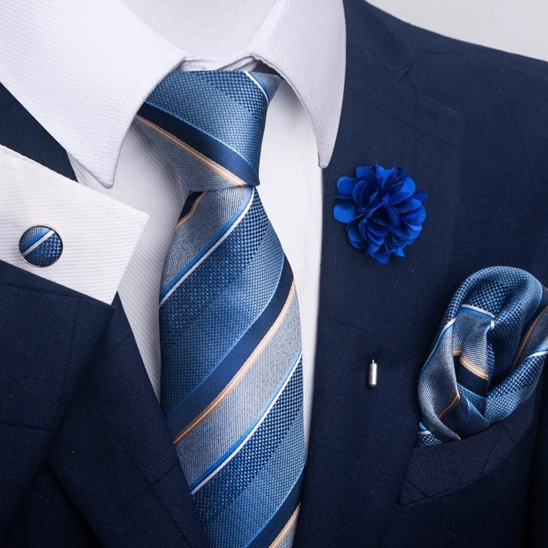 Men's Tie and Pocket Square Combo