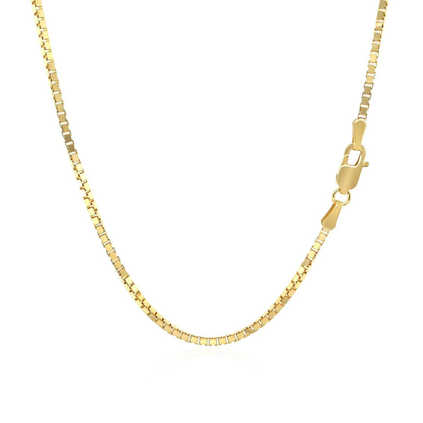 14k Yellow Gold Classic Box Chain 1.4mm