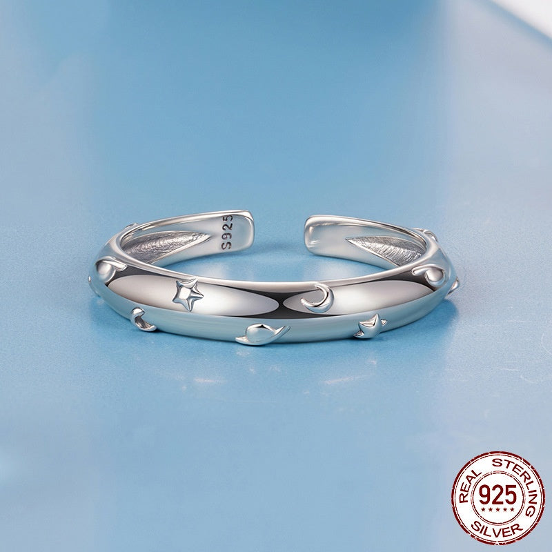 S925 Sterling Silver Planet Open Ring