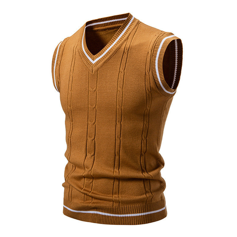 AutumnWinter New Mens Fashionable Trendy Vest Sweater Knitwear