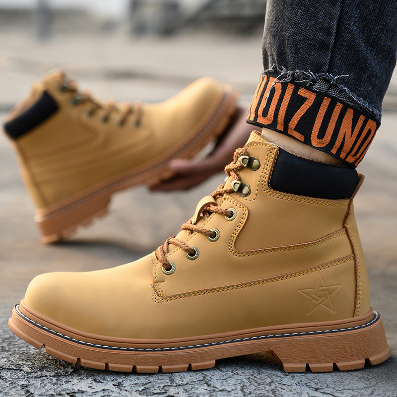Microfiber Leather Work Shoes
