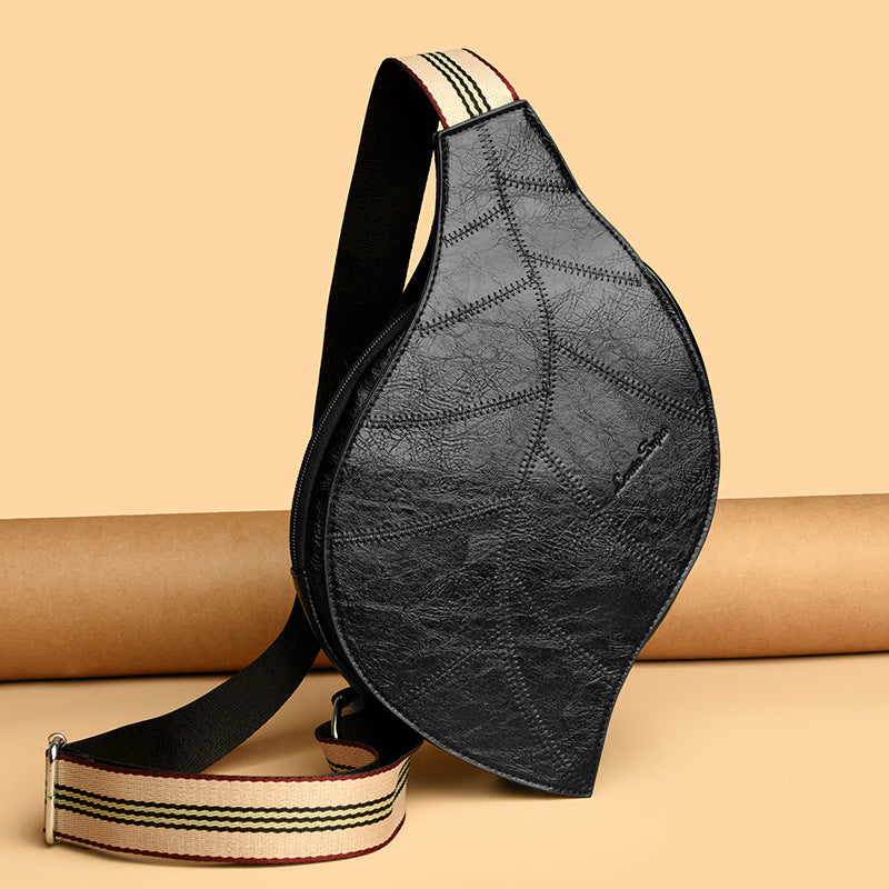 Women's Retro Leaf-Shaped Waist Bag