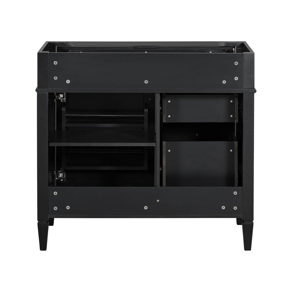 Bathroom Vanity With 2 Drawers And Tip-Out Drawer, Storage Cabinet