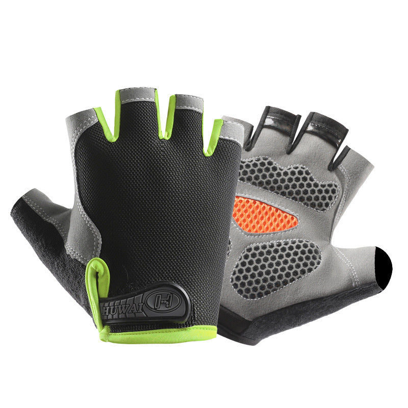 Half Finger Gloves Men's Outdoor Fitness Sports Thin Breathable Non-slip Wear-resistant Mountaineering Rock Climbing Exhibit Finger Gloves For Women