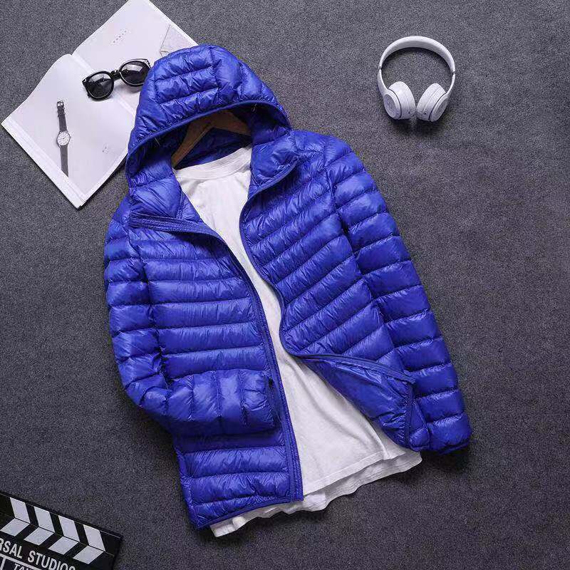 Men's Lightweight Cotton-Padded Jacket with Hood