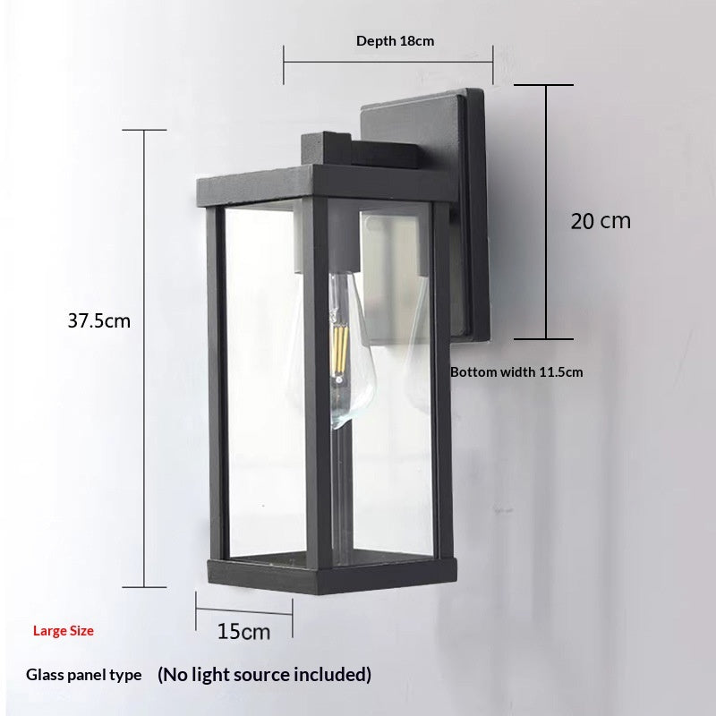 American Simple Outdoor Waterproof Wall Lamp