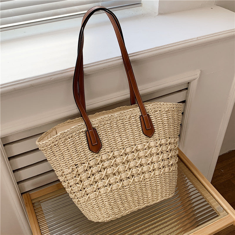 Women's Woven Tote Travel Bag