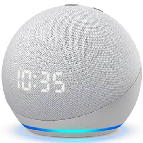 Echo Dot (4th Gen) | Smart Speaker With Clock and Alexa  (Refurbished)