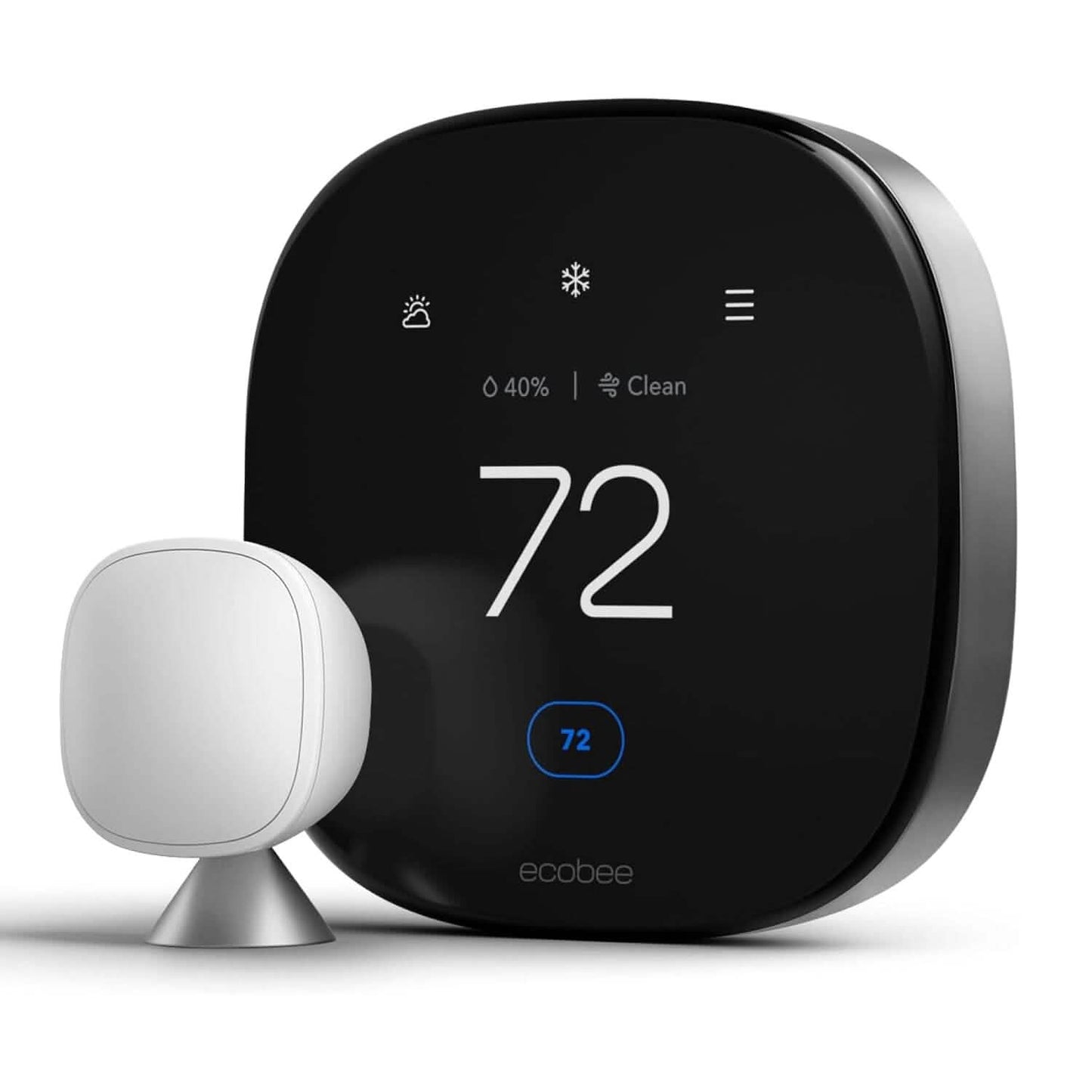 ecobee New Smart Thermostat Premium with Smart Sensor and Air Quality Monitor  (Refurbished)