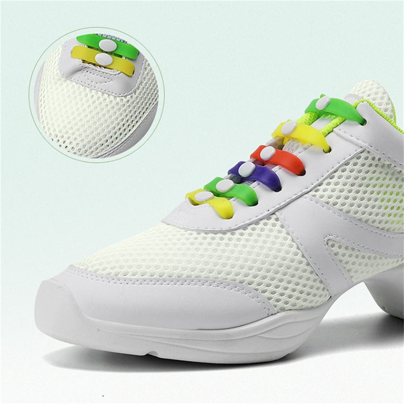Zapatos de baile moderno de malla con cámara de aire para mujer - Estilo sin cordones