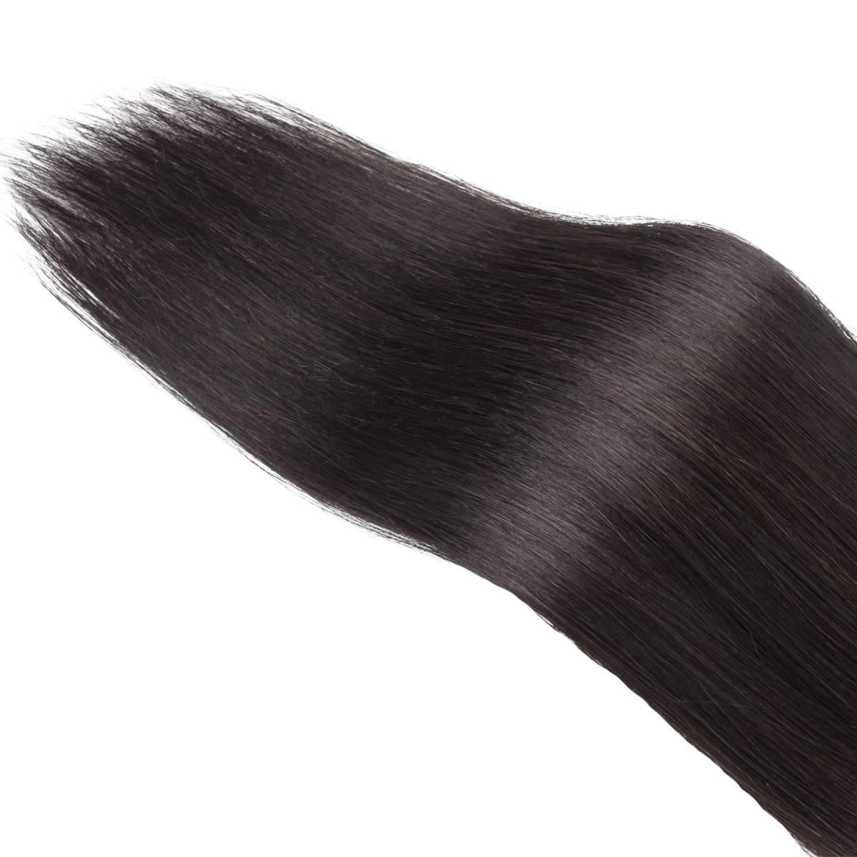Cola de caballo de extensión de cabello humano 100% liso y virgen