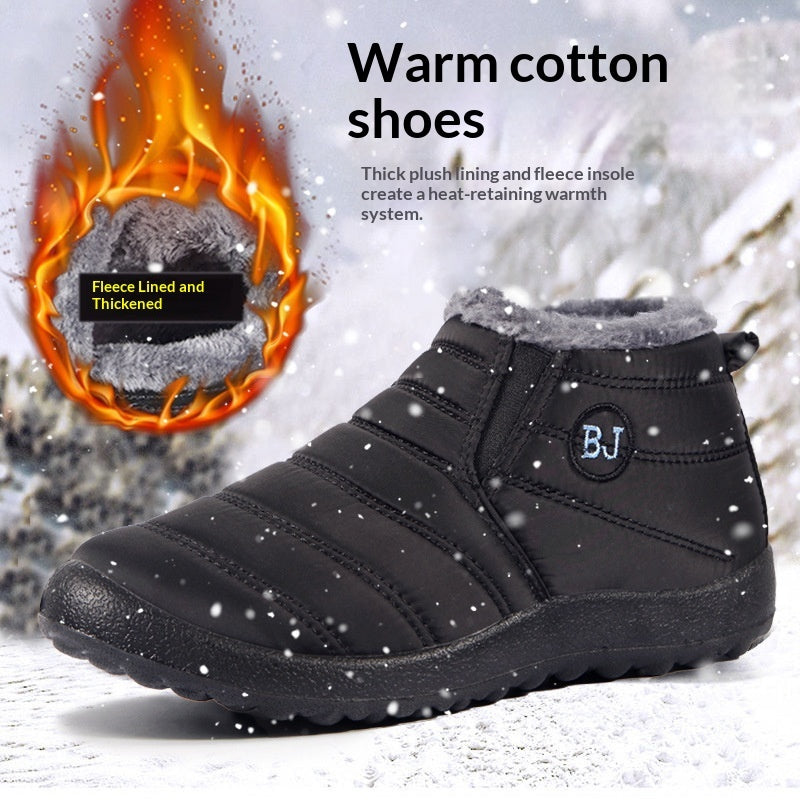 Botas de algodón cálidas y ligeras con acolchado para mujer – Botines de invierno antideslizantes para exteriores
