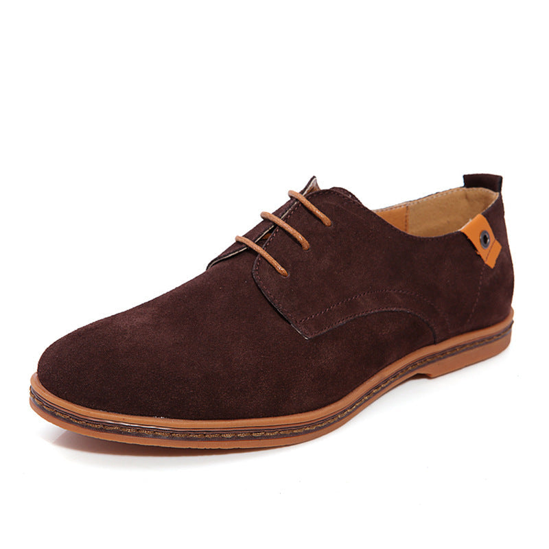 Men's Suede Lace-Up Wedges