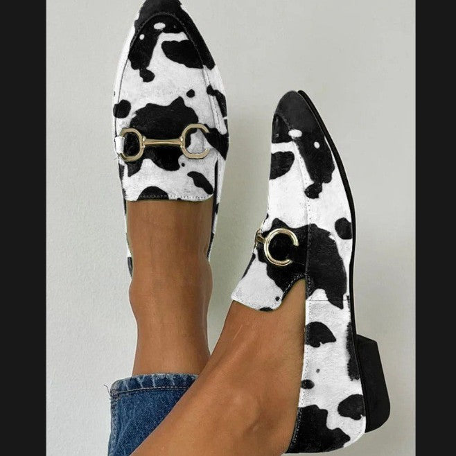 Pointed-Toe Slip-On Flats