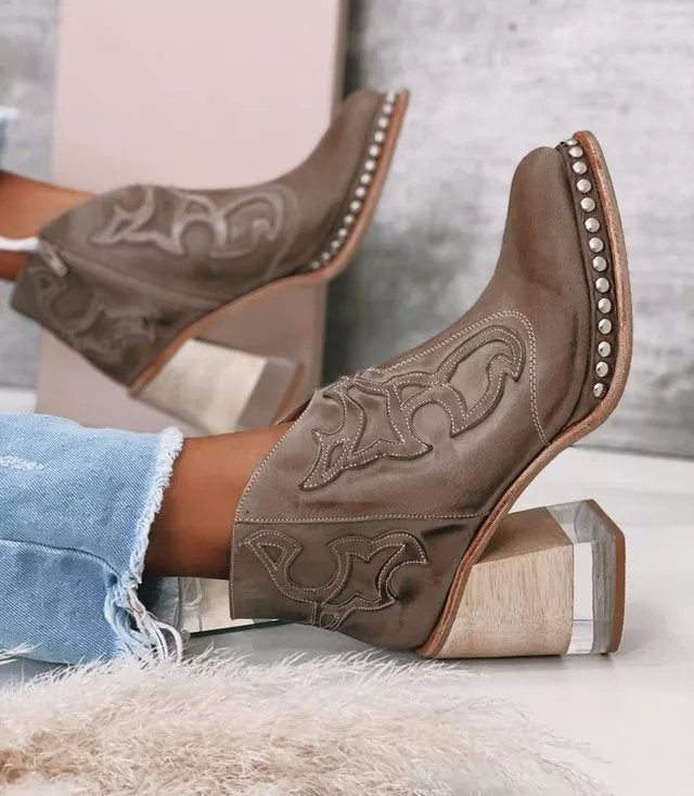 Women's Block Heel Boots