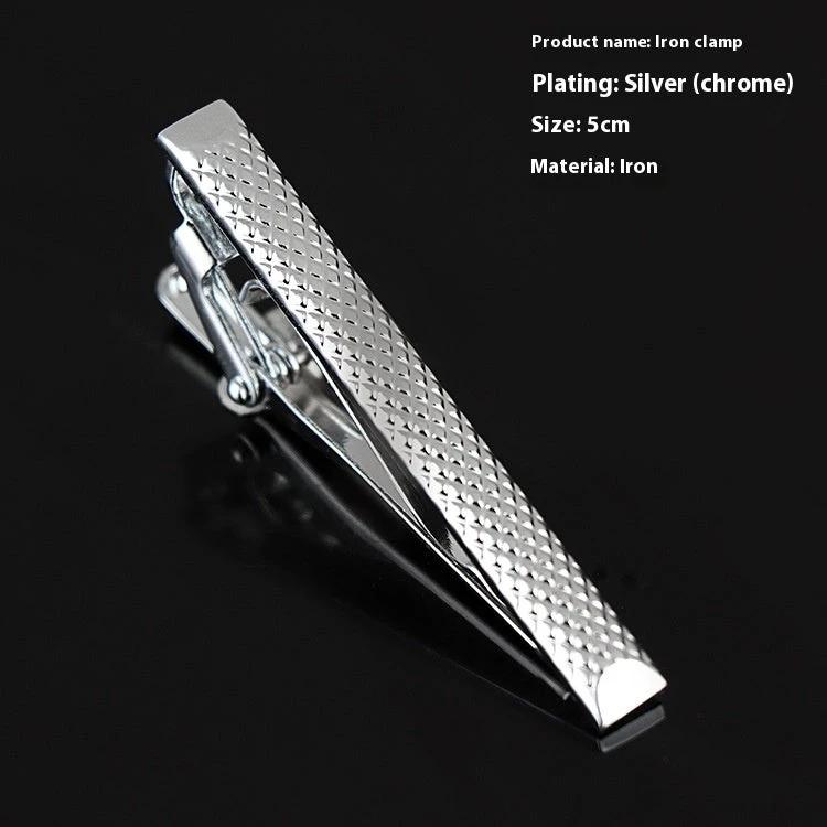 Men's Business Silver Simple Fashion Short Tie Clip