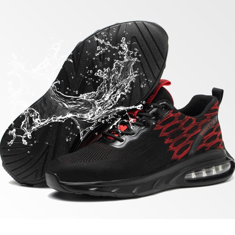 Flying Woven Mesh Lace-Up Shoes