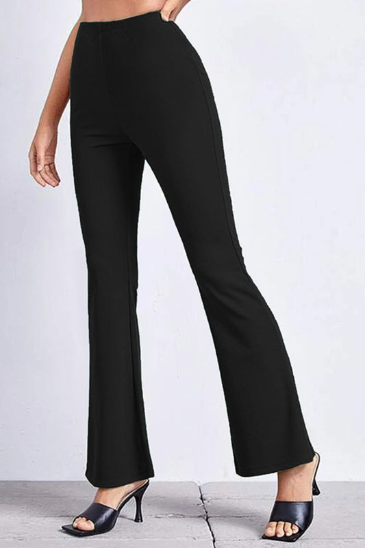 Pantalones de campana de tiro alto
