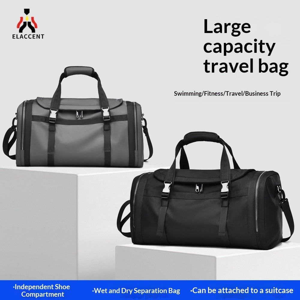 Outdoor Leisure Luggage With A Separate Shoe Compartment Multi-functional Travel Bag