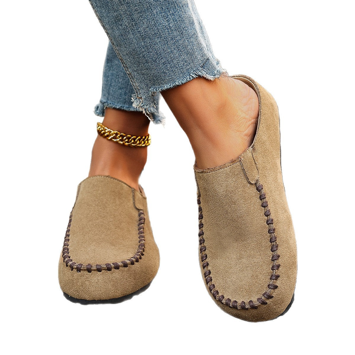 Women's Outdoor Closed-Toe Half-Slippers