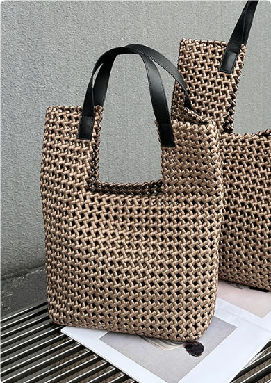 Hand-Woven Slouchy Travel Tote Travel Bag