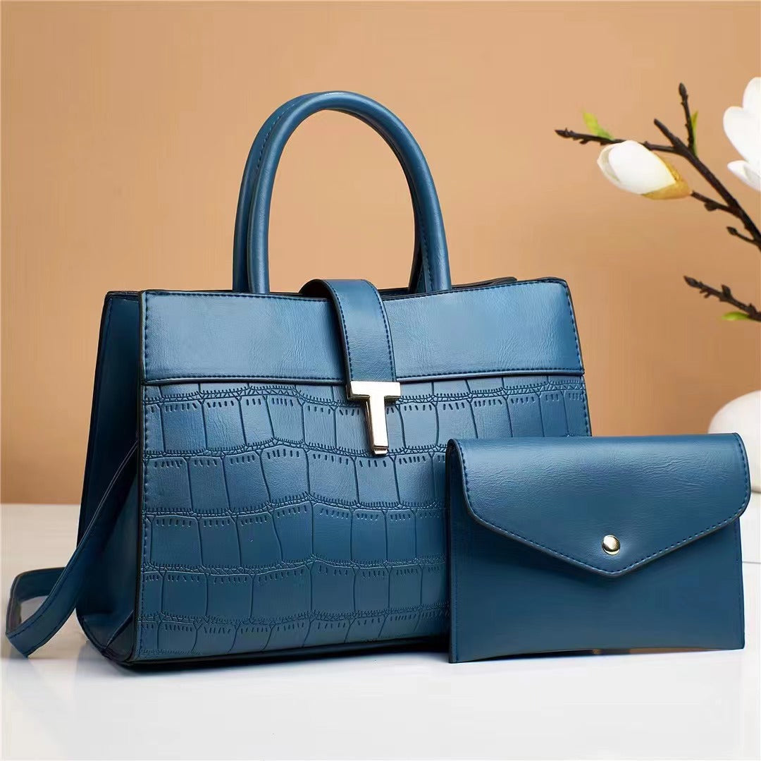 Solid Color Fashion Crossbody Bag for Mother and Child