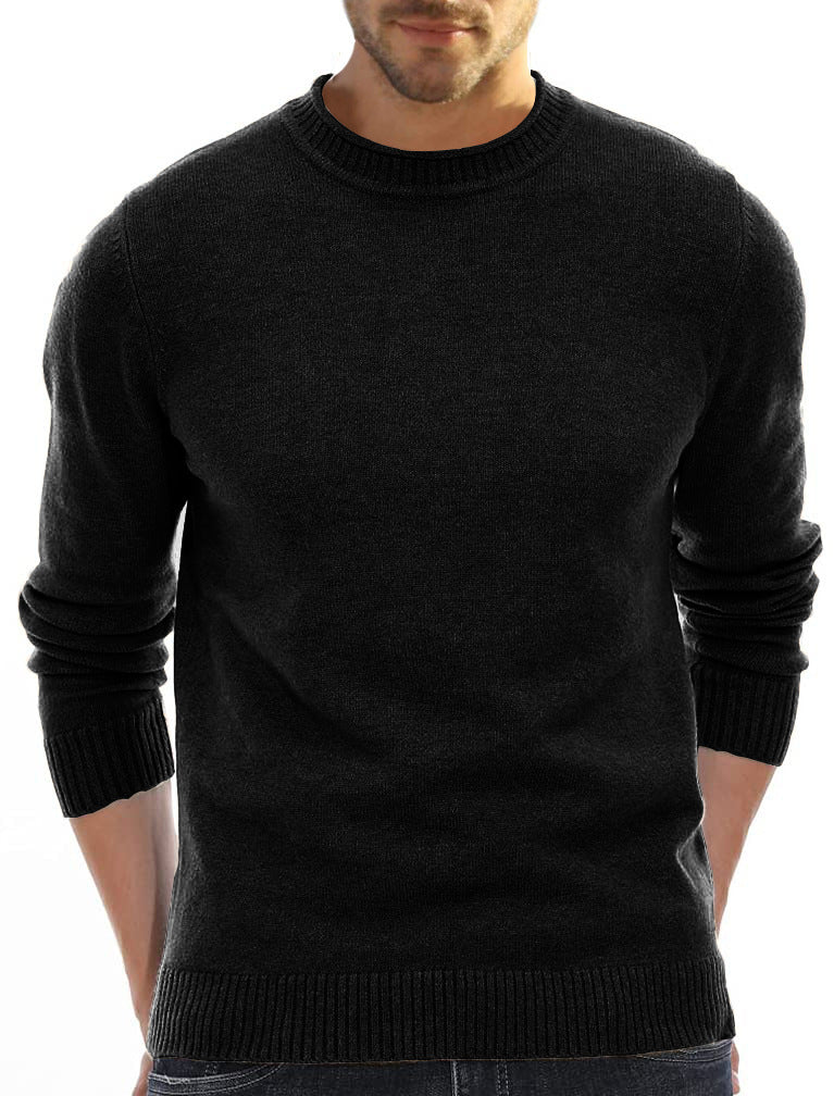 Solid-color Men's Knitwear Casual Sweater