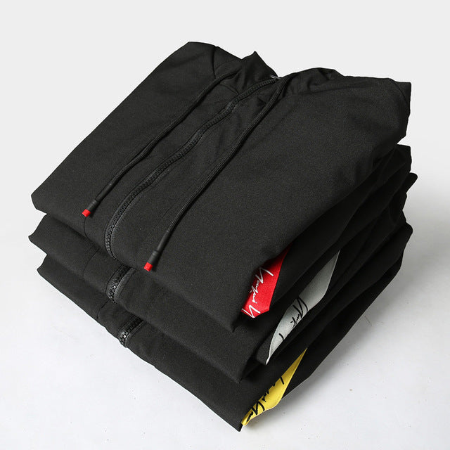 Men's Color Block Hooded Jacket