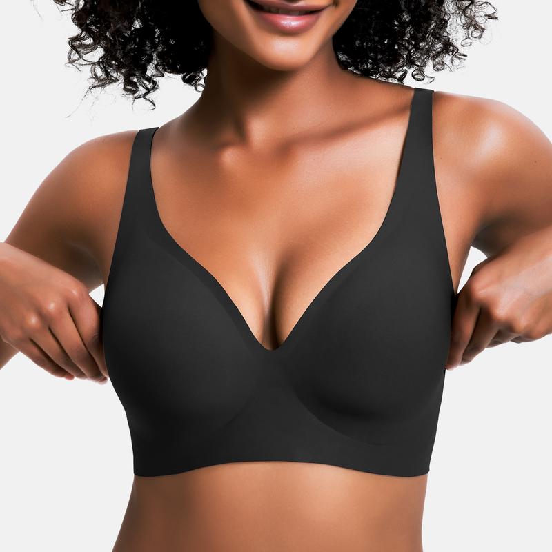 SculptEase™ – Sujetador con realce y comodidad sin aros y escote pronunciado en V