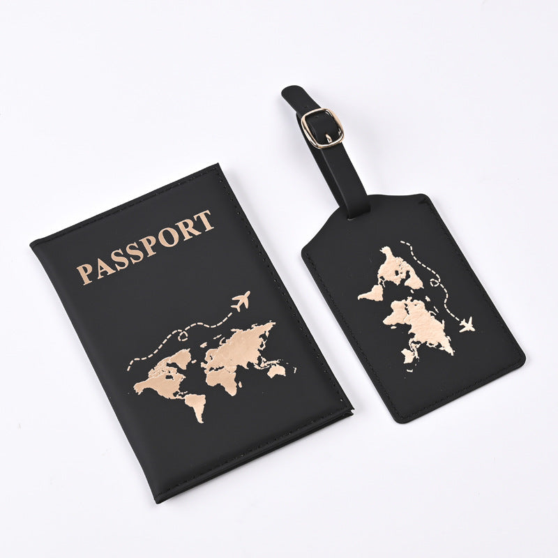 New PU Map Gilding Passport Cover