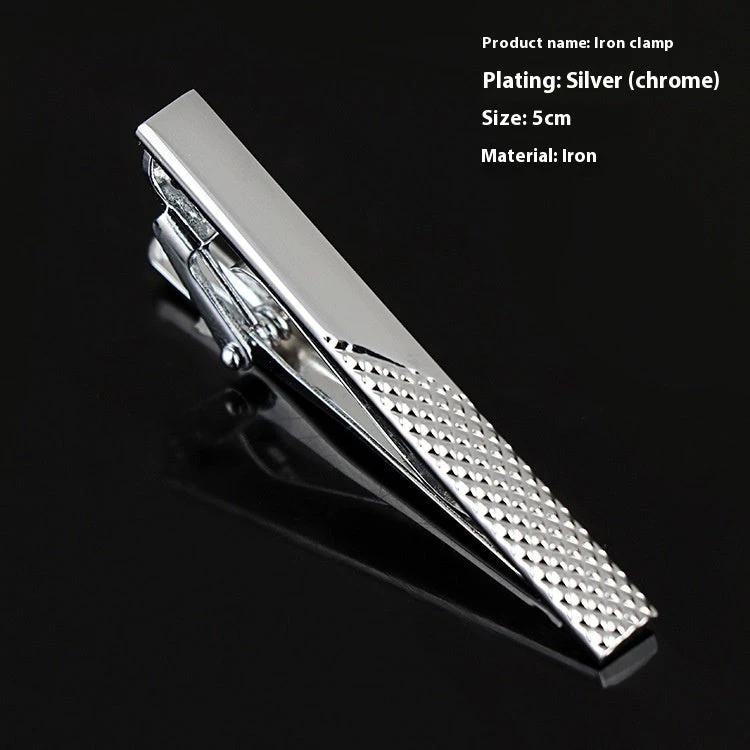 Men's Business Silver Simple Fashion Short Tie Clip