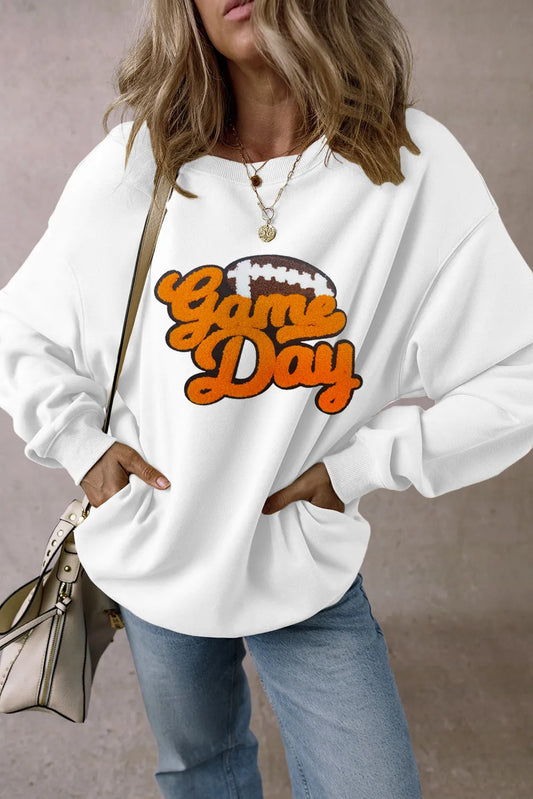 Sudadera de cuello redondo y manga larga de fútbol "DÍA DE PARTIDO"