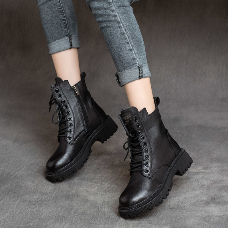 Women's Martin Boots British Style Short