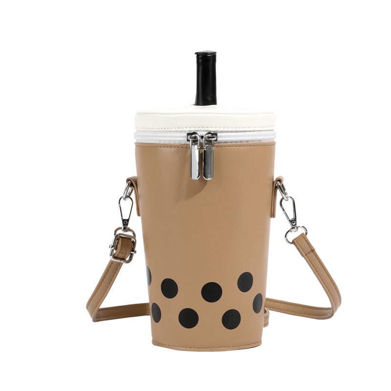 Women's Milk Tea Messenger Phone Bag Messenger Bag