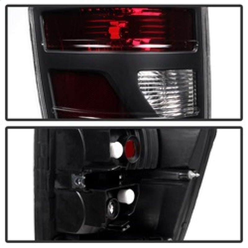 xTune Honda Ridgeline Pickup 06-08 Luces traseras estilo OEM rojo ahumado ALT-JH-HRID06-OE-RSM