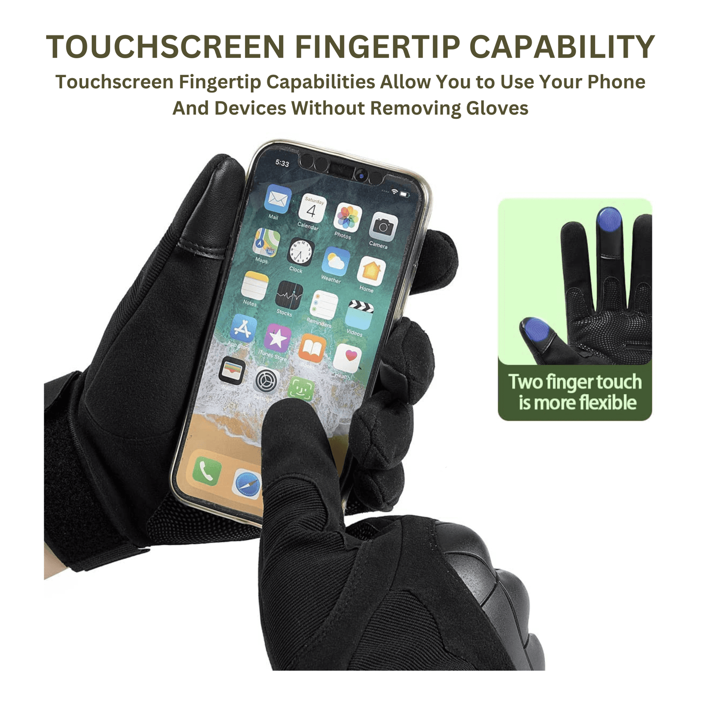 JupiterGear Tactical Military Airsoft Gloves