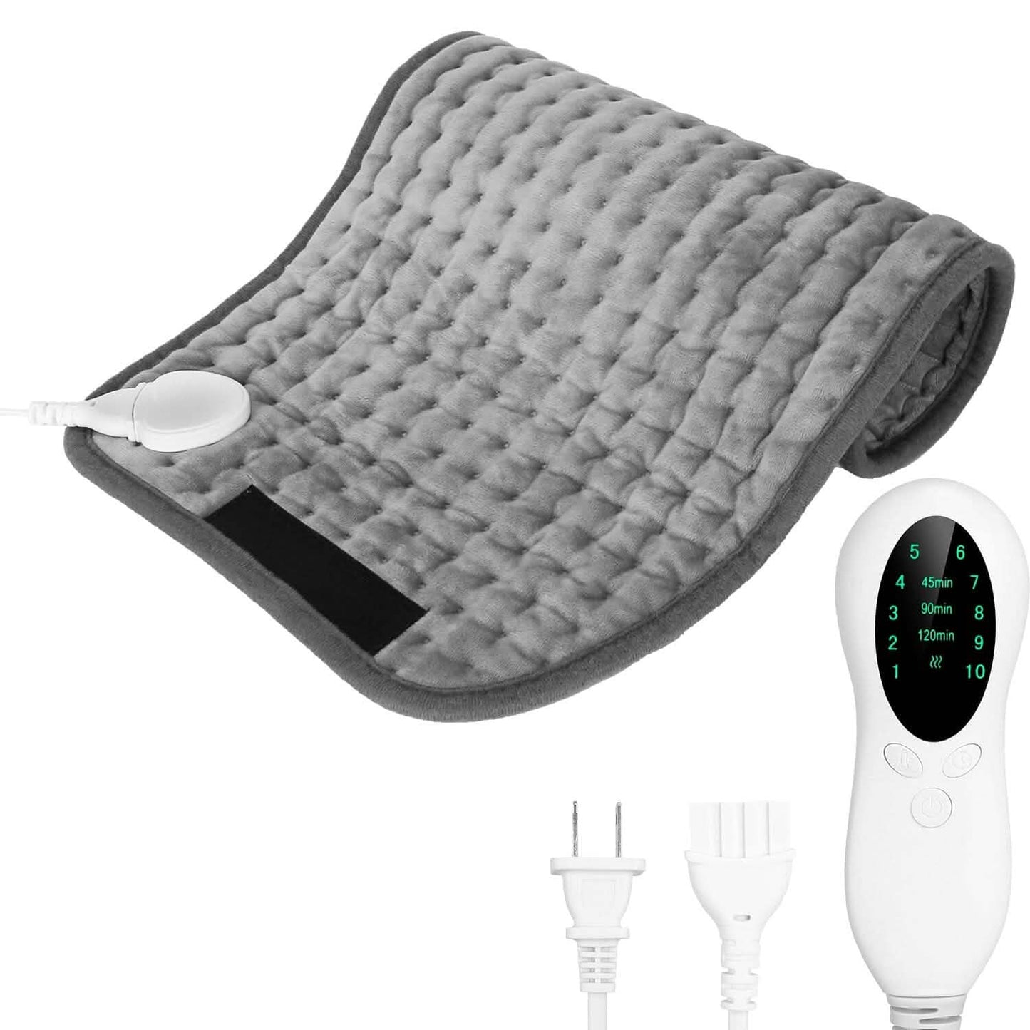 Electric Heating Pad for Back Abdomen Shoulder with 10 Adjustable Temperature Smart Timer Setting