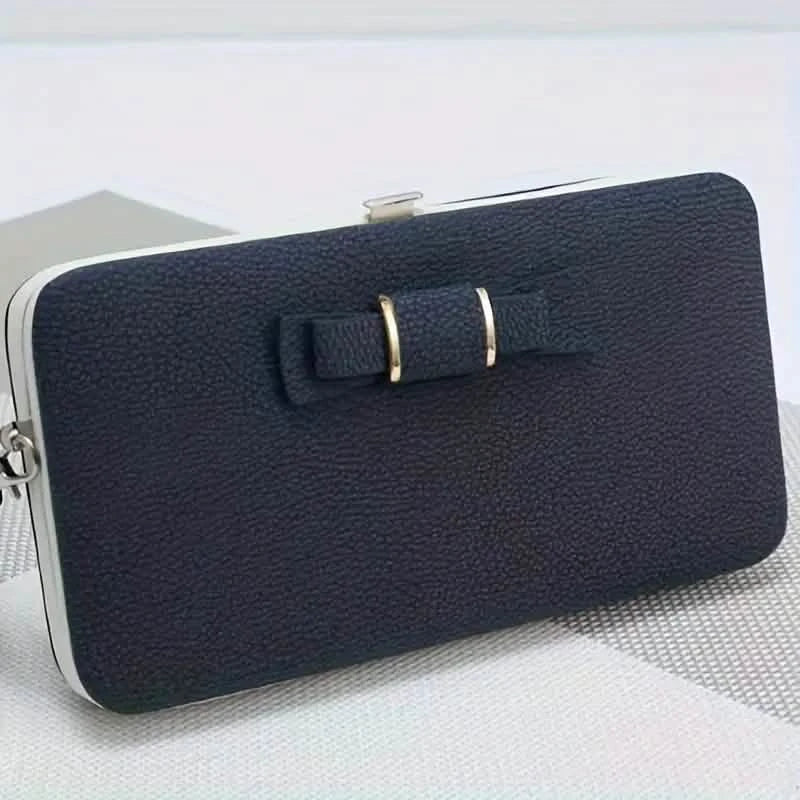 Elegant Bow Decor Phone Wallet