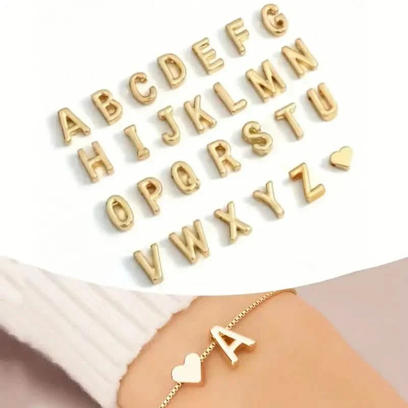 Elegant Love Heart Charm Bracelet - Delicate Minimalist Link Chain